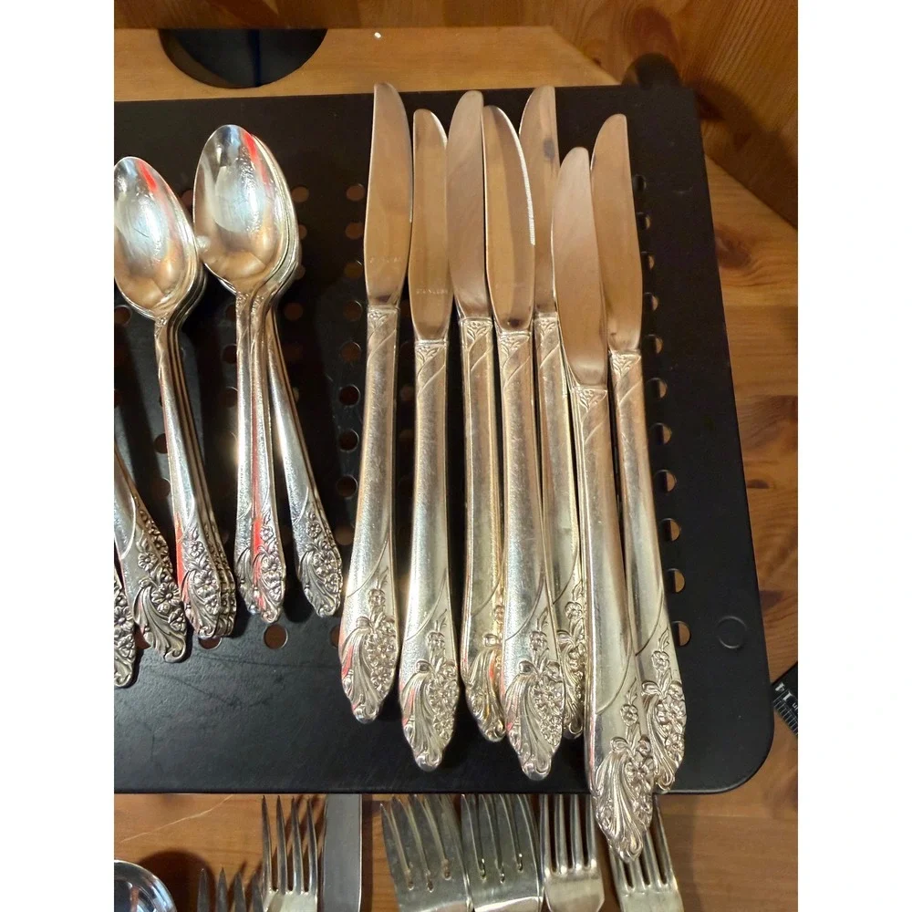 Community Evening Star Silverplate Flatware Set 52 Pc Service for 8 - Picture 3 of 6